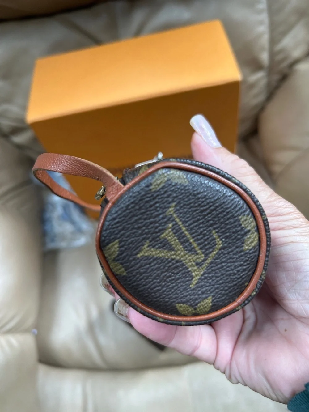 Cute Authentic Louis Vuitton Set MINI Papillon & Key/Card case